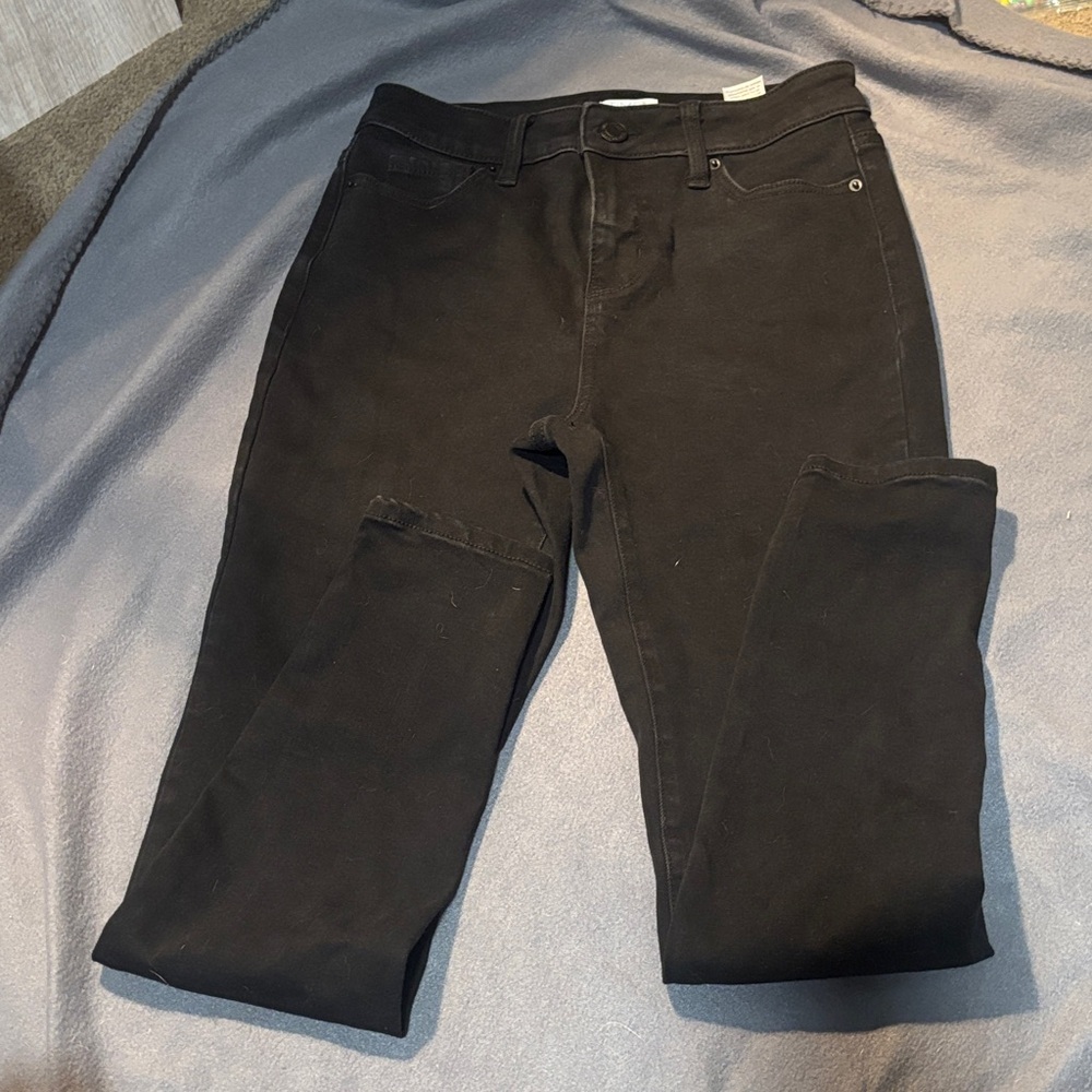 Time and Tru Women's Dark Black Skinny Jeans